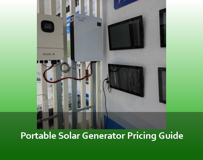 Portable Solar Generator Pricing Guide